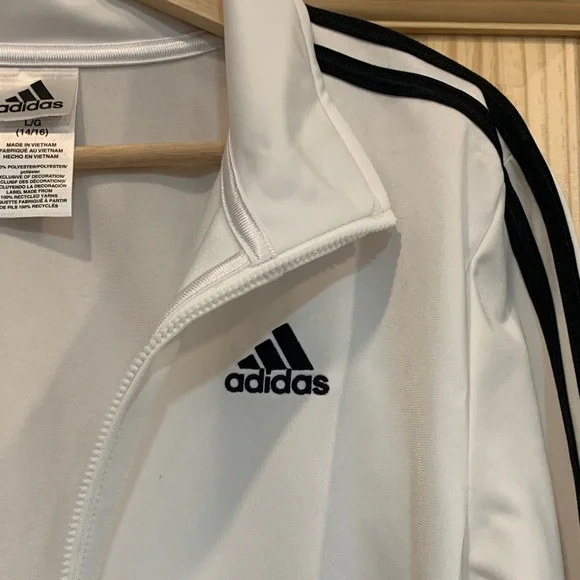 Adidas Unisex Jacket with Black Stripes - Picture 2 of 4